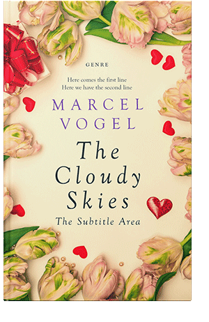 Pre Made Book Cover Champagne