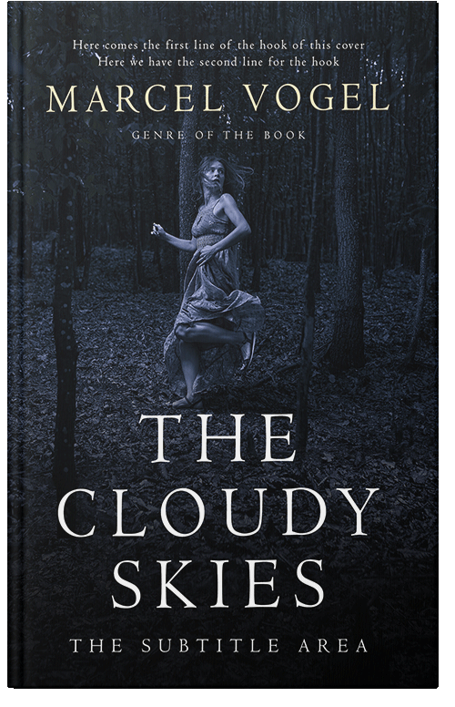 Front view of Premade Horror Book Cover - Vulcan