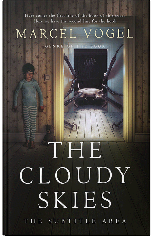 Front view of Premade Horror Book Cover - Zeus