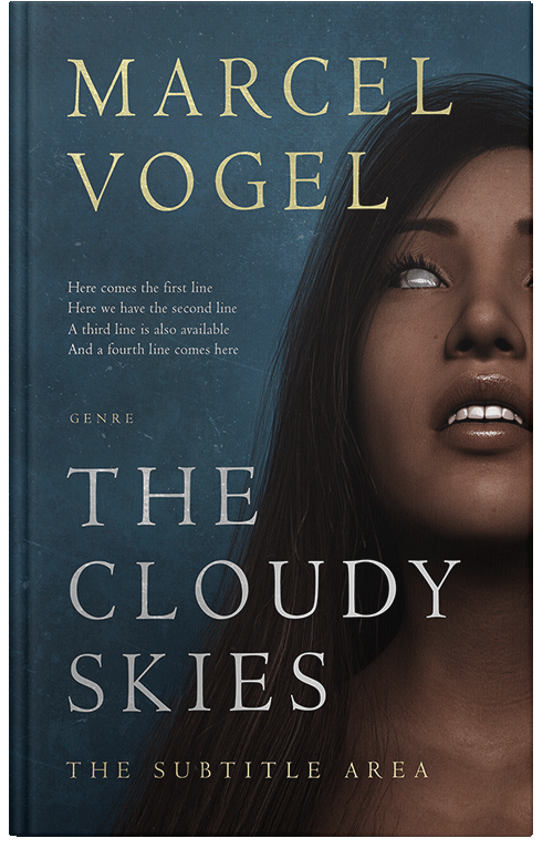 Front view of Premade Horror Book Cover - Outer Space