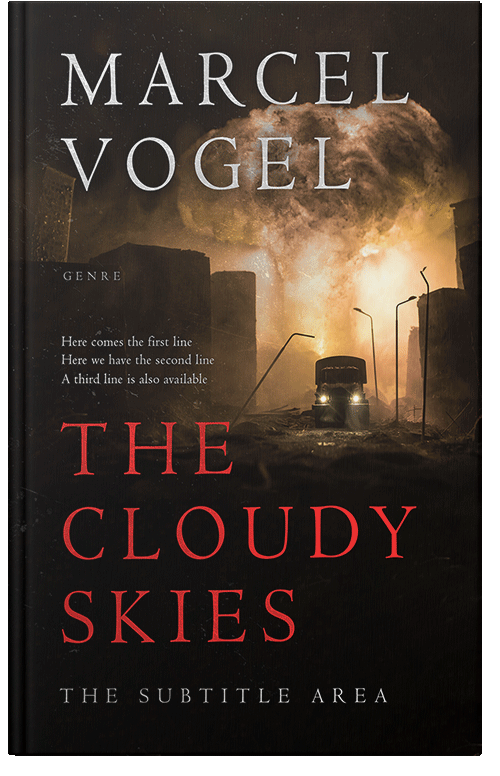 Front view of Premade Apocalyptica Book Cover - Antique Brass