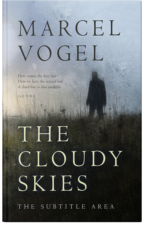 Front view of Premade Mystery & Thriller & Suspense Book Cover - Gull Gray