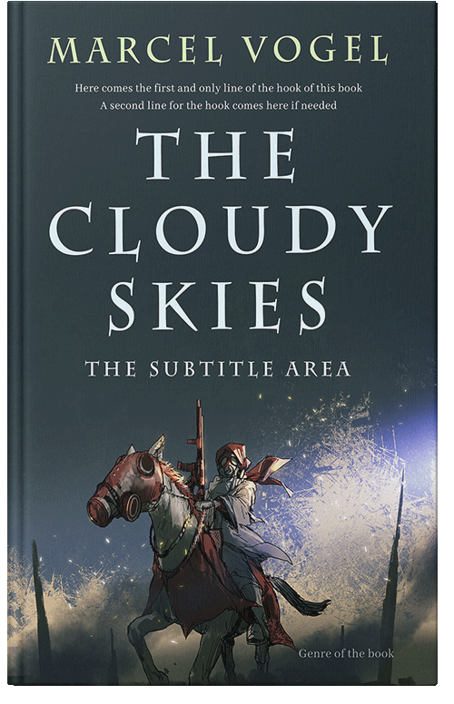 Front view of Premade Apocalyptica Book Cover - Outer Space