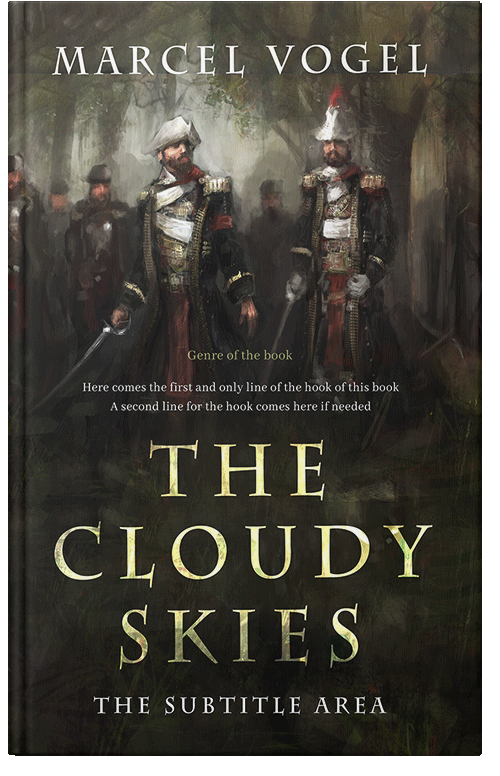 Front view of Premade Fantasy Book Cover - Zeus