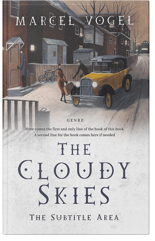 Front view of Premade Romance Book Cover - Thunder