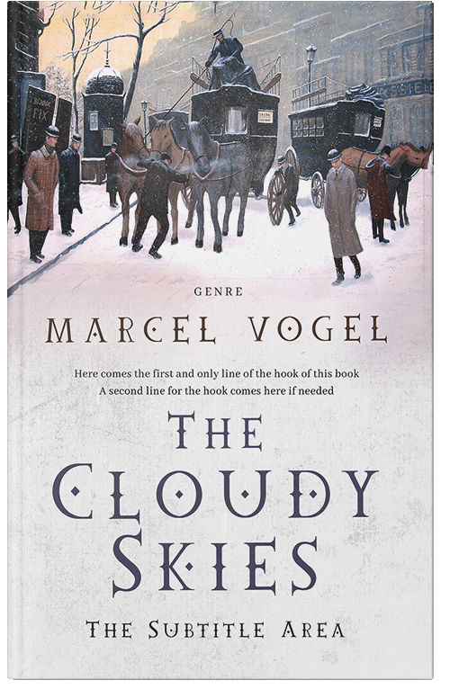 Front view of Premade Historical Book Cover - Ship Gray