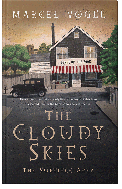 Front view of Premade Historical Book Cover - Thunder