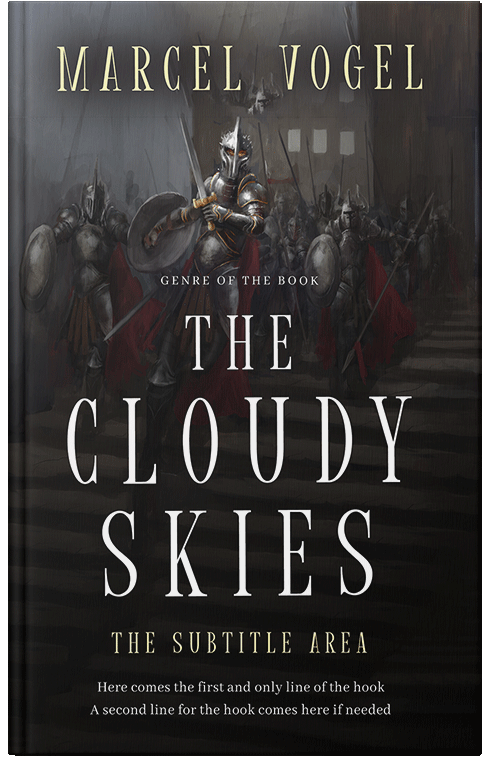 Front view of Premade Fantasy Book Cover - Zeus