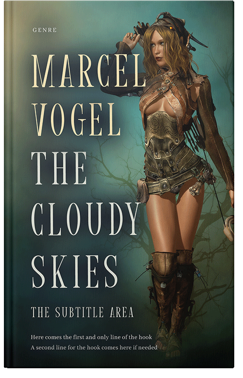 Front view of Premade Fantasy Book Cover - Heavy Metal