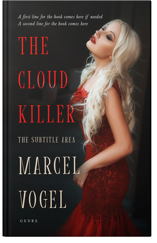 Front view of Premade Romance Book Cover - Old Rose