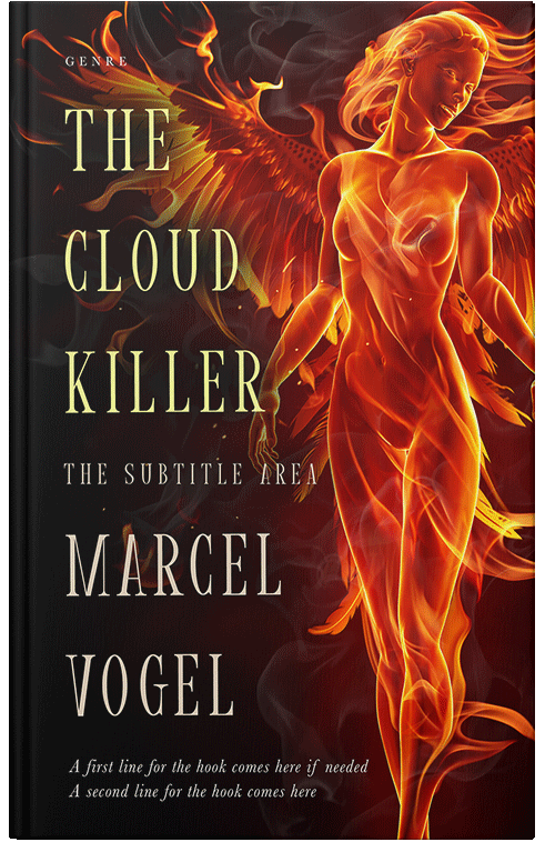 Front view of Premade Fantasy Book Cover - Hot Cinnamon