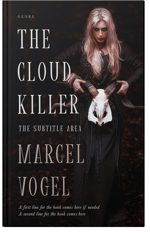 Front view of Premade Fantasy Book Cover - Night Rider