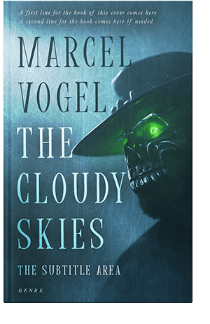 Pre Made Book Cover Blue Dianne