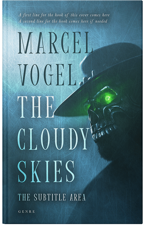 Front view of Premade Horror Book Cover - Blue Dianne