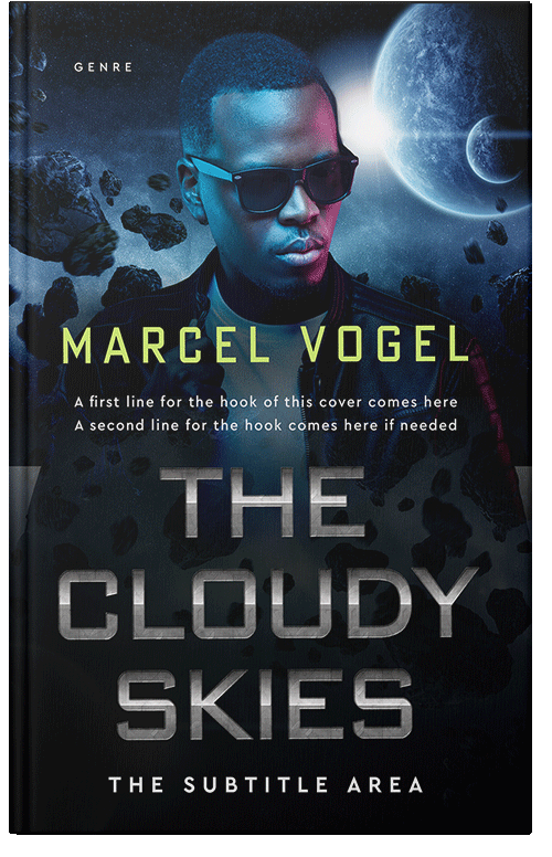 Front view of Premade Science Fiction Book Cover - Ebony