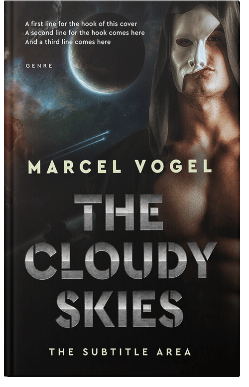 Front view of Premade Apocalyptica Book Cover - Cod Gray