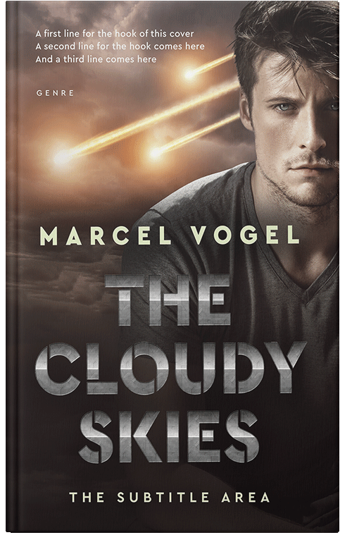 Front view of Premade Apocalyptica Book Cover - Cocoa Brown