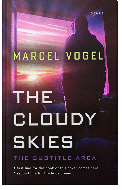 Front view of Premade Mystery & Thriller & Suspense Book Cover - Light Orchid