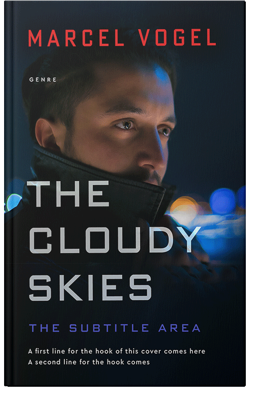 Front view of Premade Mystery & Thriller & Suspense Book Cover - Black