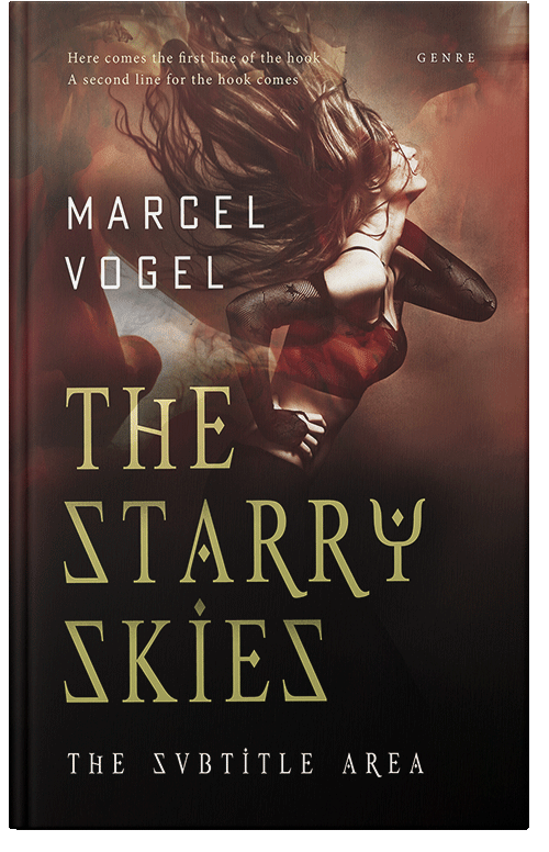 Front view of Premade Fantasy Book Cover - Night Rider