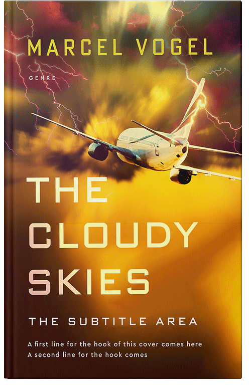 Front view of Premade Action & Adventure Book Cover - Reno Sand