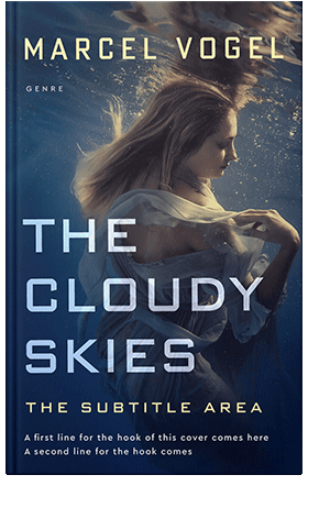 Pre Made Book Cover Cloud Burst