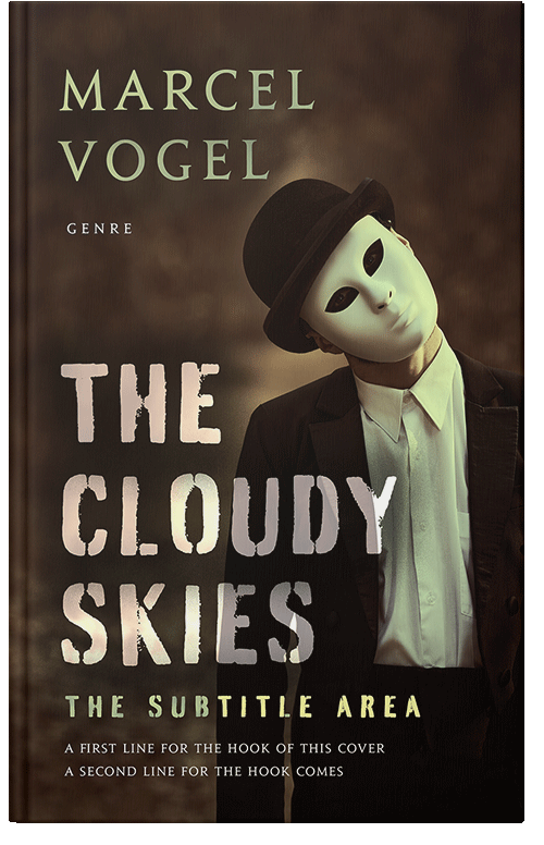 Front view of Premade Mystery & Thriller & Suspense Book Cover - Coffee Bean