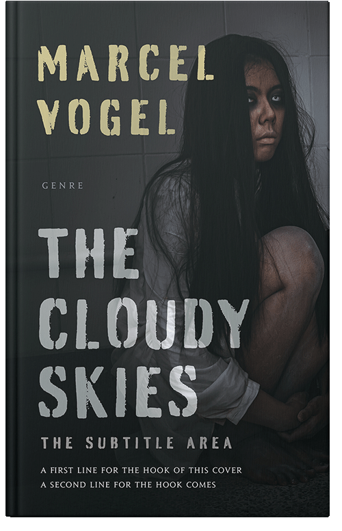 Front view of Premade Horror Book Cover - Shark