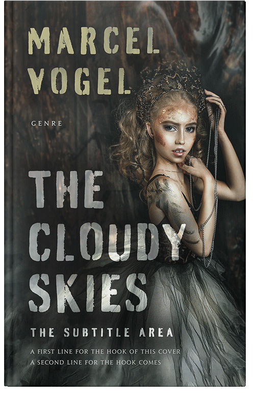 Front view of Premade Horror Book Cover - Heavy Metal