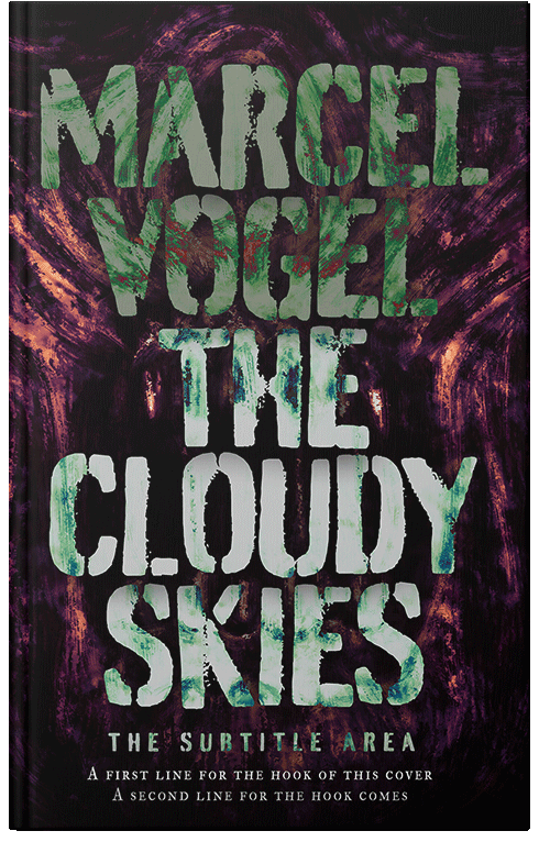 Front view of Premade Apocalyptica Book Cover - Gray Nickel