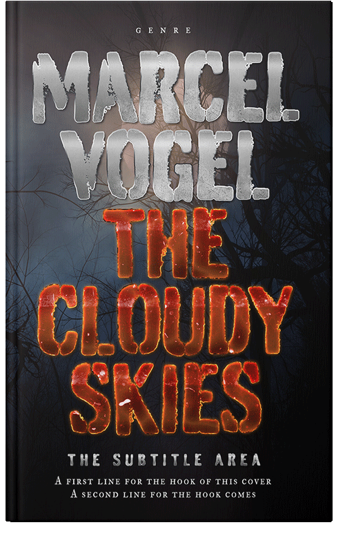 Front view of Premade Horror Book Cover - Old Rose