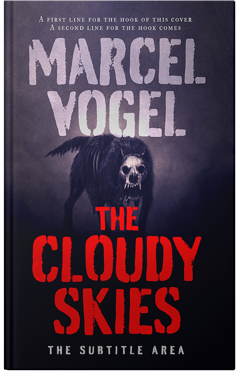 Front view of Premade Horror Book Cover - Chestnut Rose