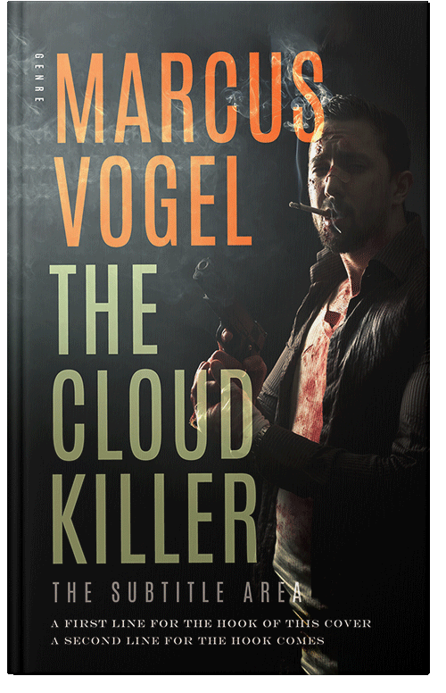 Front view of Premade Mystery & Thriller & Suspense Book Cover - Heavy Metal