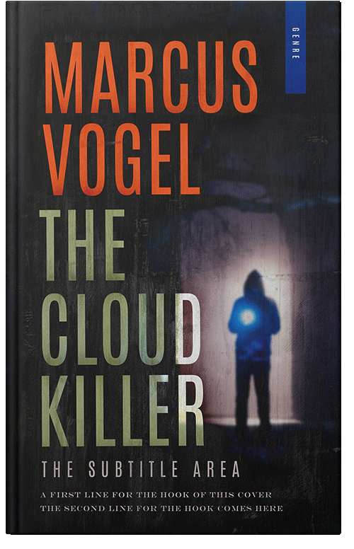 Front view of Premade Mystery & Thriller & Suspense Book Cover - Antique Brass