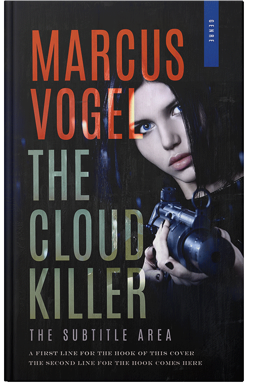 Front view of Premade Mystery & Thriller & Suspense Book Cover - Contessa