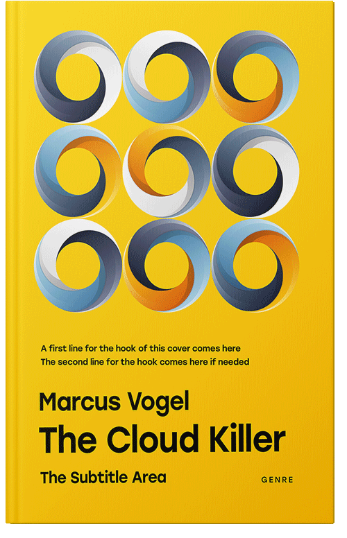 Front view of Premade Business Book Cover - Oxford Blue