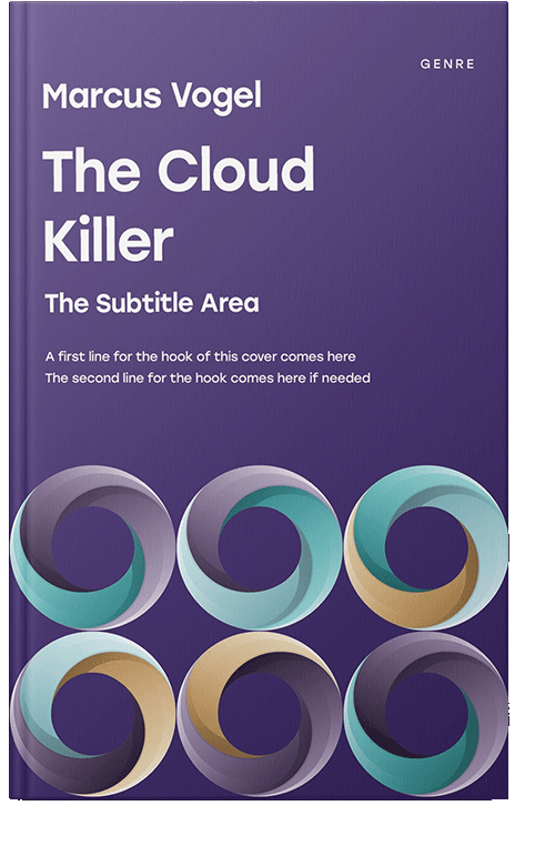 Front view of Victoria #24549 - Premade Abstract Book Cover