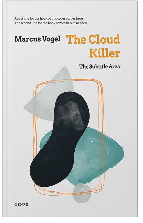 Front view of Premade Abstract Book Cover - Plantation