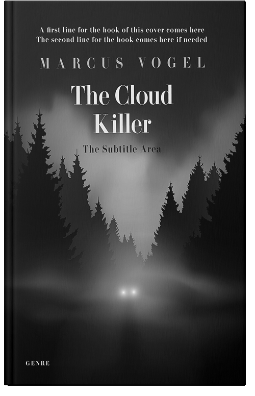 Front view of Premade Mystery & Thriller & Suspense Book Cover - Cod Gray