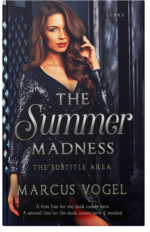 Front view of Premade Romance Book Cover - Tan