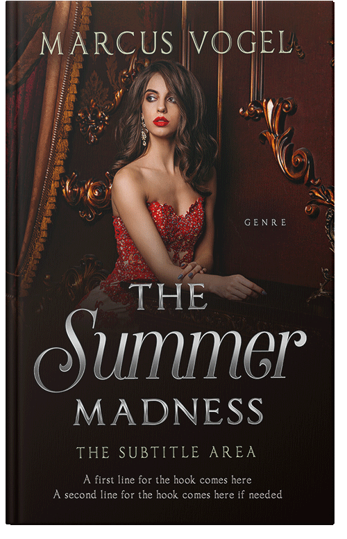 Front view of Premade Romance Book Cover - Crowshead