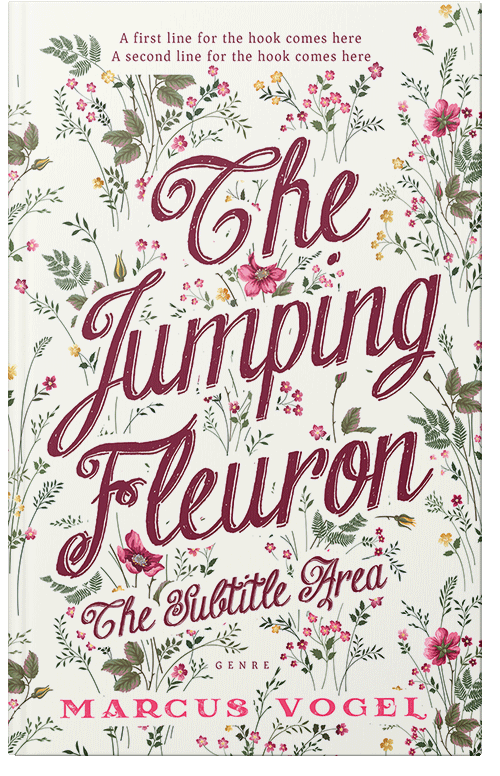 Front view of Premade Abstract Book Cover - Solid Pink