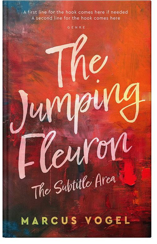 Front view of Premade Abstract Book Cover - Thunderbird