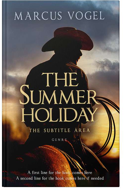 Front view of Premade Action & Adventure Book Cover - Laser