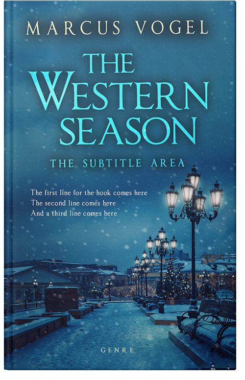 Front view of Premade Romance Book Cover - Blumine