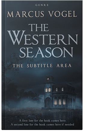 Pre Made Book Cover Ebony Clay