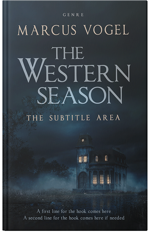 Front view of Premade Horror Book Cover - Ebony Clay