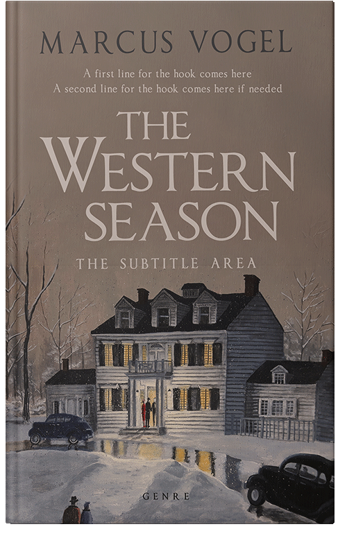 Front view of Premade Historical Book Cover - Sandstone