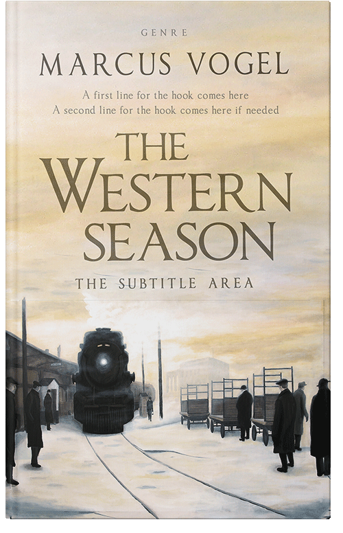 Front view of Premade Historical Book Cover - Stark White