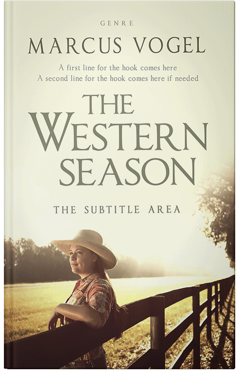 Front view of Premade Western Book Cover - Millbrook